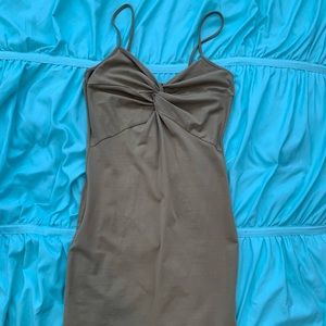 Olive green dress